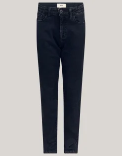 Strass Straight Leg Jeans Zwart