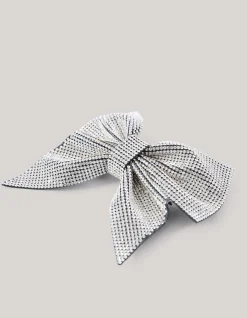 Strass Strik Haarclip Zilver By Lizzy