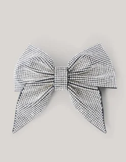 Strass Strik Haarclip Zilver By Lizzy