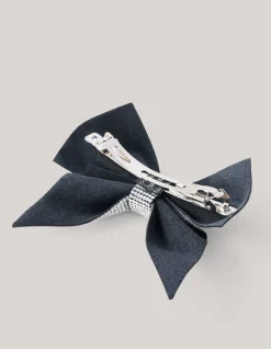 Strass Strik Haarclip Zilver By Lizzy