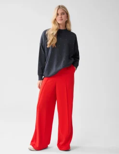 Strass Sweater Donkergrijs