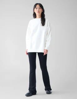 Strass Sweater Gebroken Wit