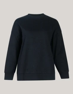 Strass Sweater Zwart