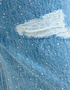 Strass Tapered Fit Jeans Mediumstone By Fred