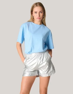 Strass T-shirt Lichtblauw