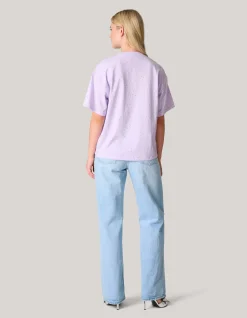 Strass T-shirt Lichtpaars