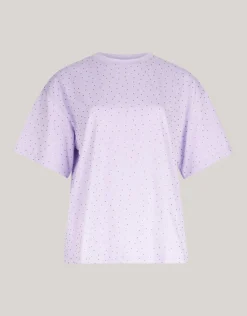 Strass T-shirt Lichtpaars