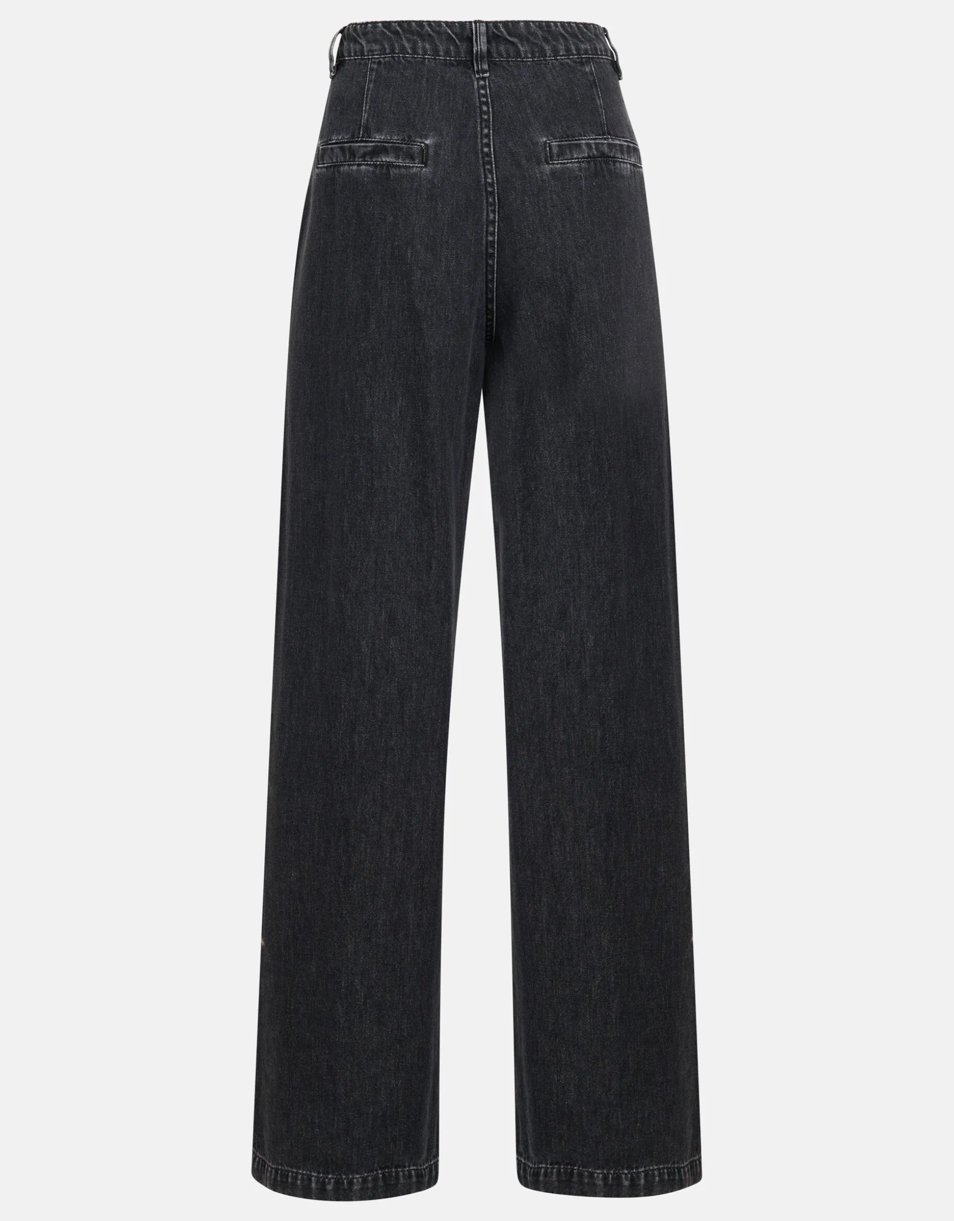 Strass Wide Leg Jeans Donkergrijs L32 By Mieke