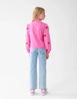 Strass Wide Leg Jeans Mediumstone