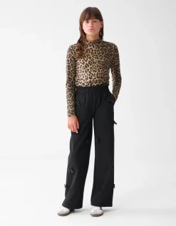 Strik Wide Leg Broek Zwart