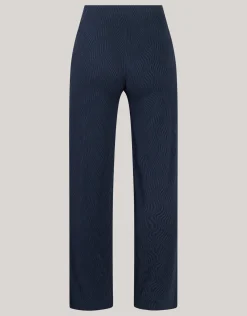 Structure Swirl Broek Donkerblauw