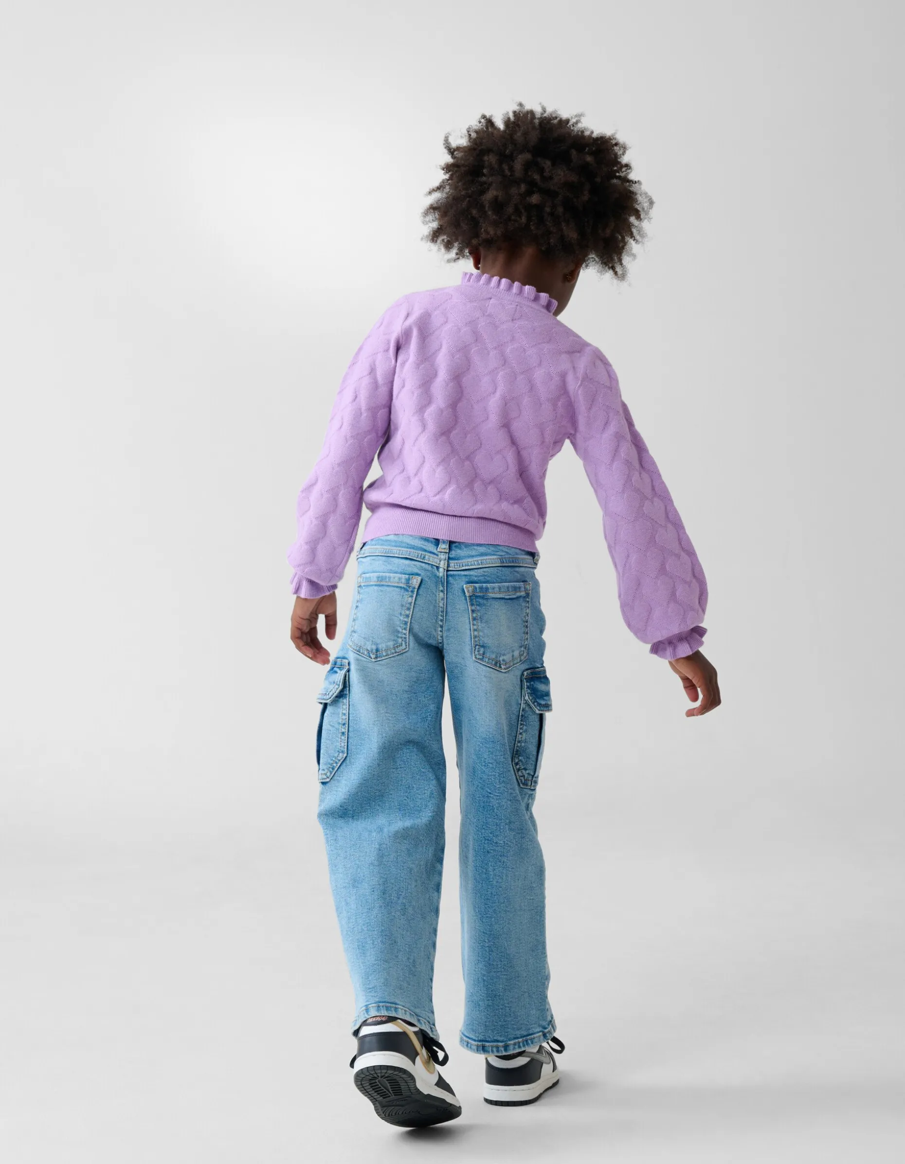 Structuur Gebreide Top Paars