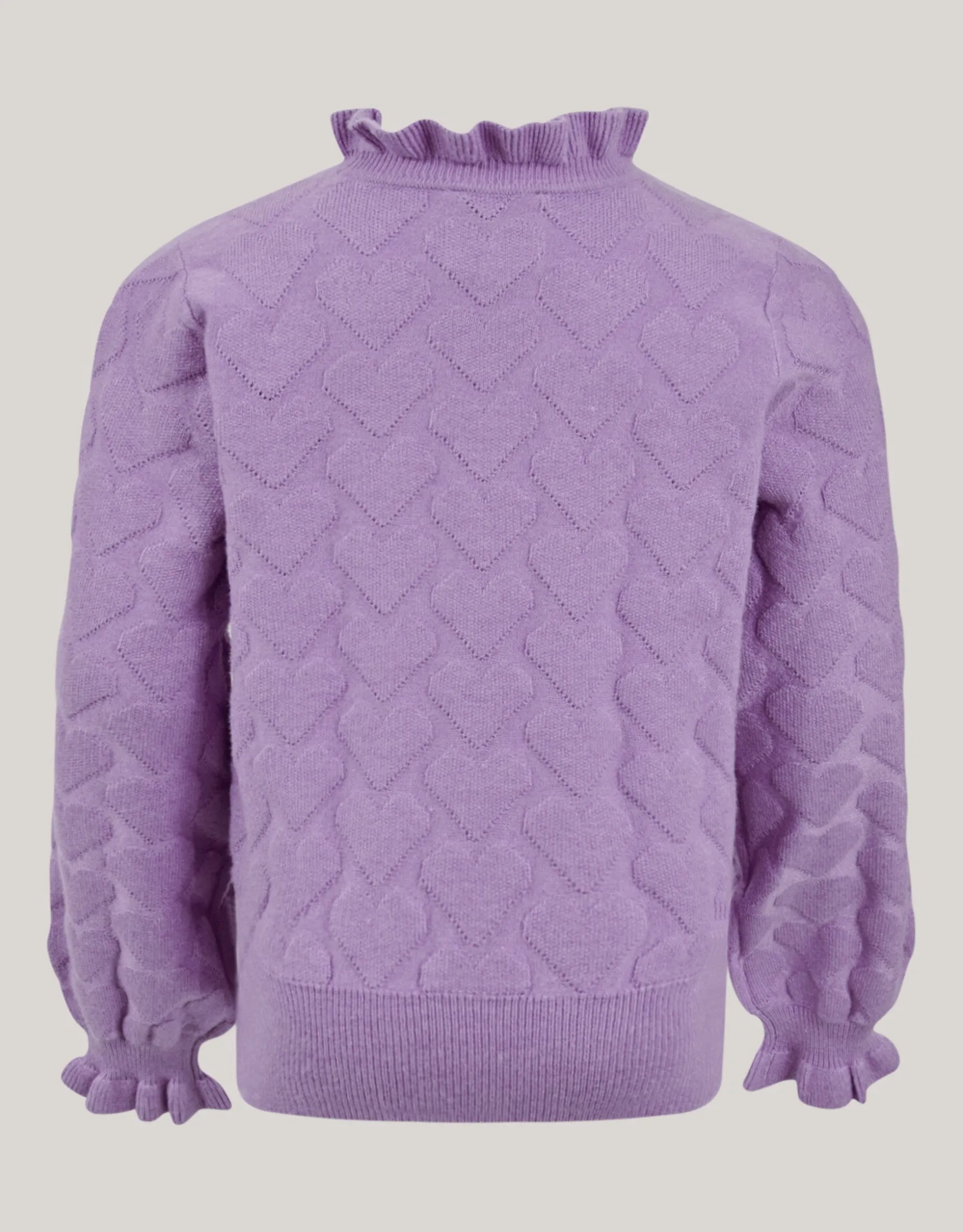 Structuur Gebreide Top Paars