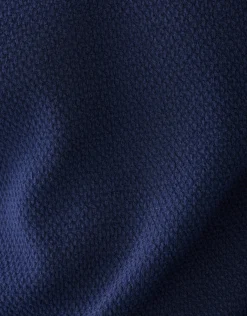 Structuur Jersey Longsleeve Donkerblauw