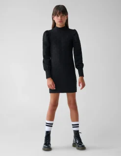 Structuur Jurk Zwart