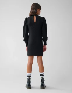 Structuur Jurk Zwart