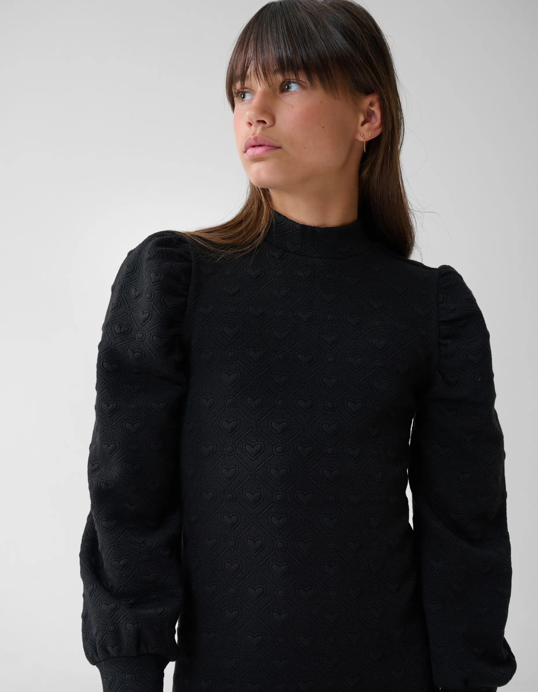 Structuur Jurk Zwart