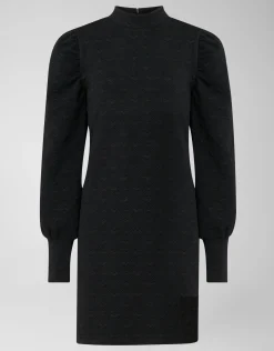 Structuur Jurk Zwart