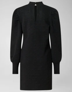 Structuur Jurk Zwart