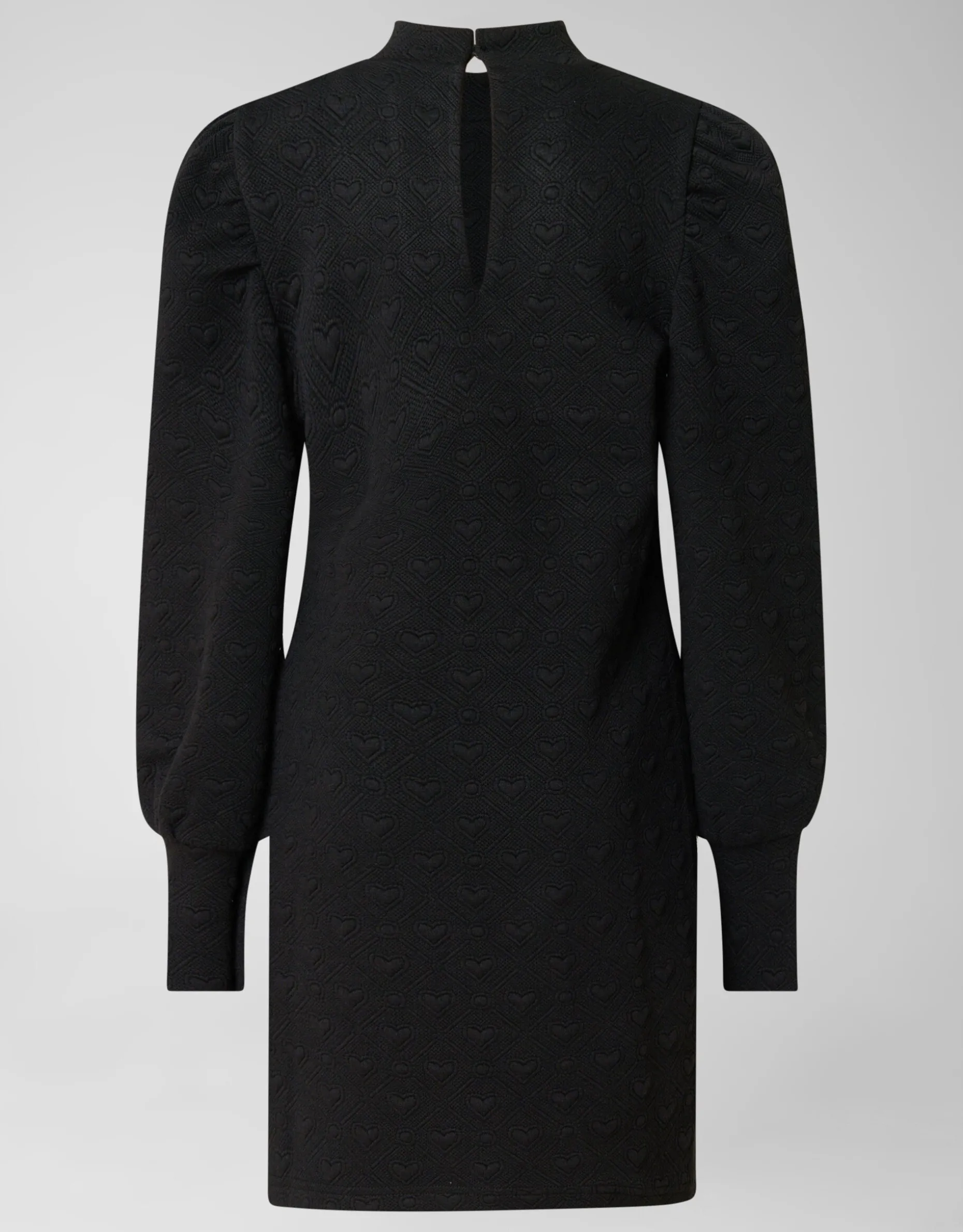 Structuur Jurk Zwart