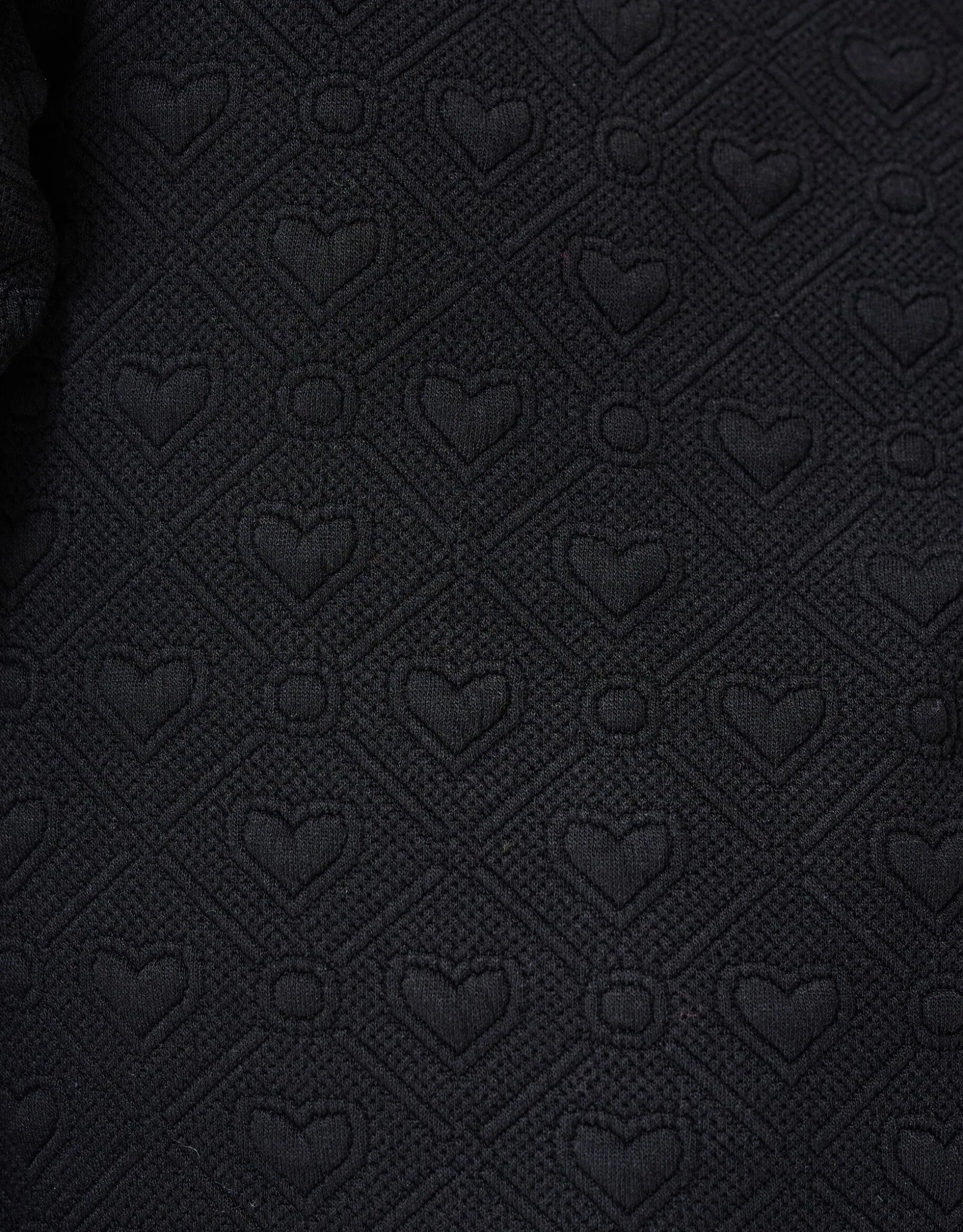 Structuur Jurk Zwart