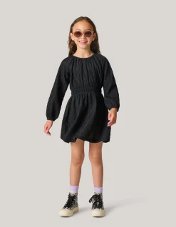 Structuur Jurk Zwart