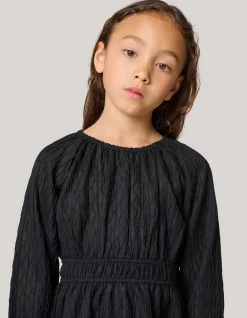 Structuur Jurk Zwart