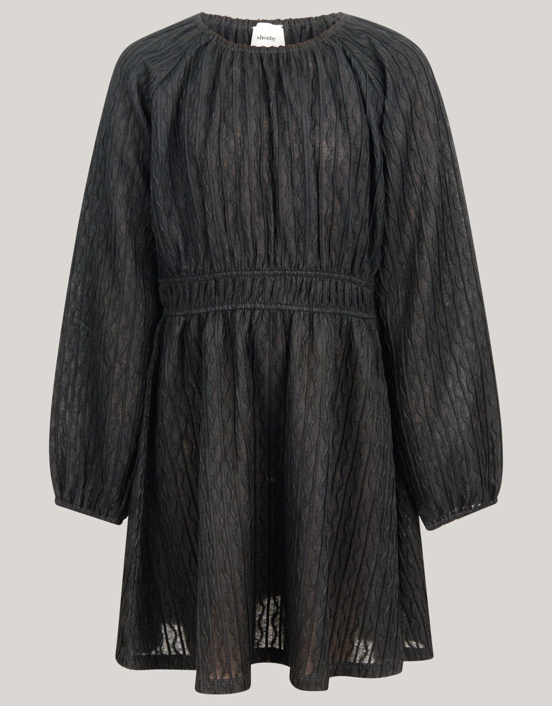 Structuur Jurk Zwart