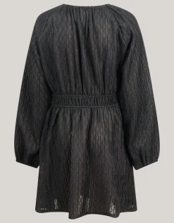 Structuur Jurk Zwart