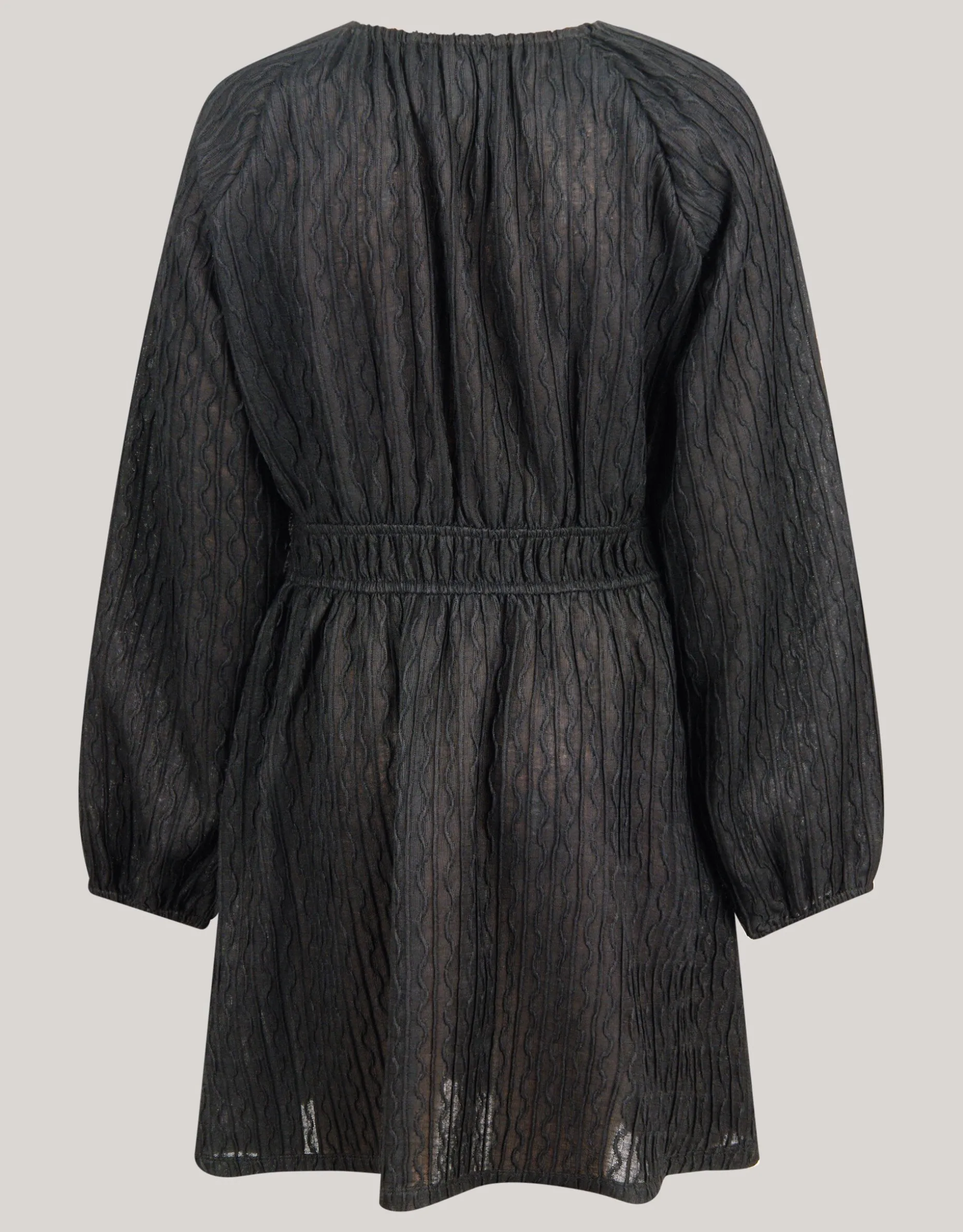 Structuur Jurk Zwart