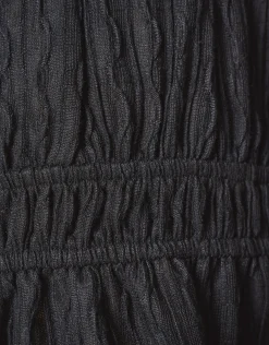 Structuur Jurk Zwart