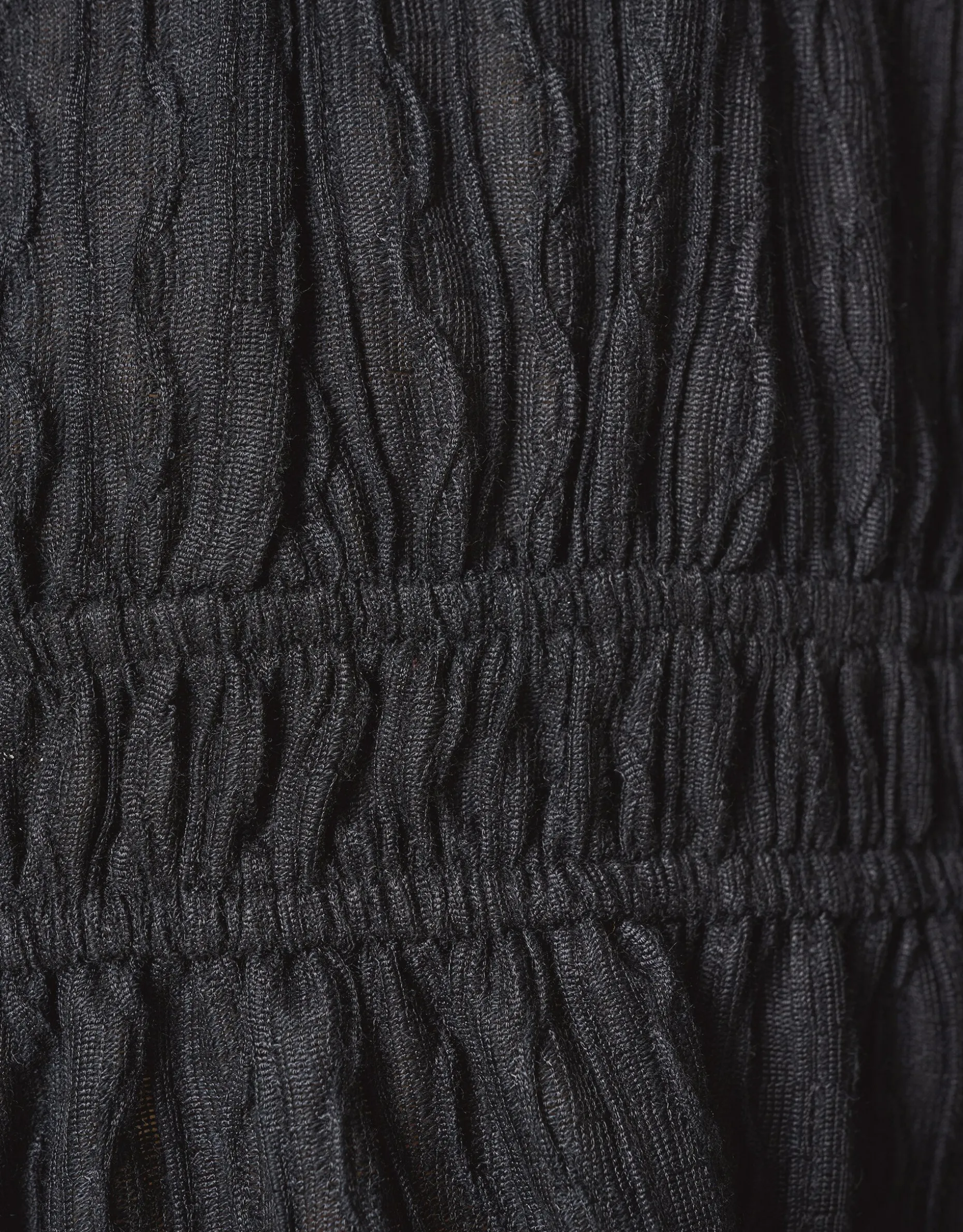 Structuur Jurk Zwart