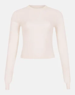 Structuur Longsleeve Gebroken Wit By Monica