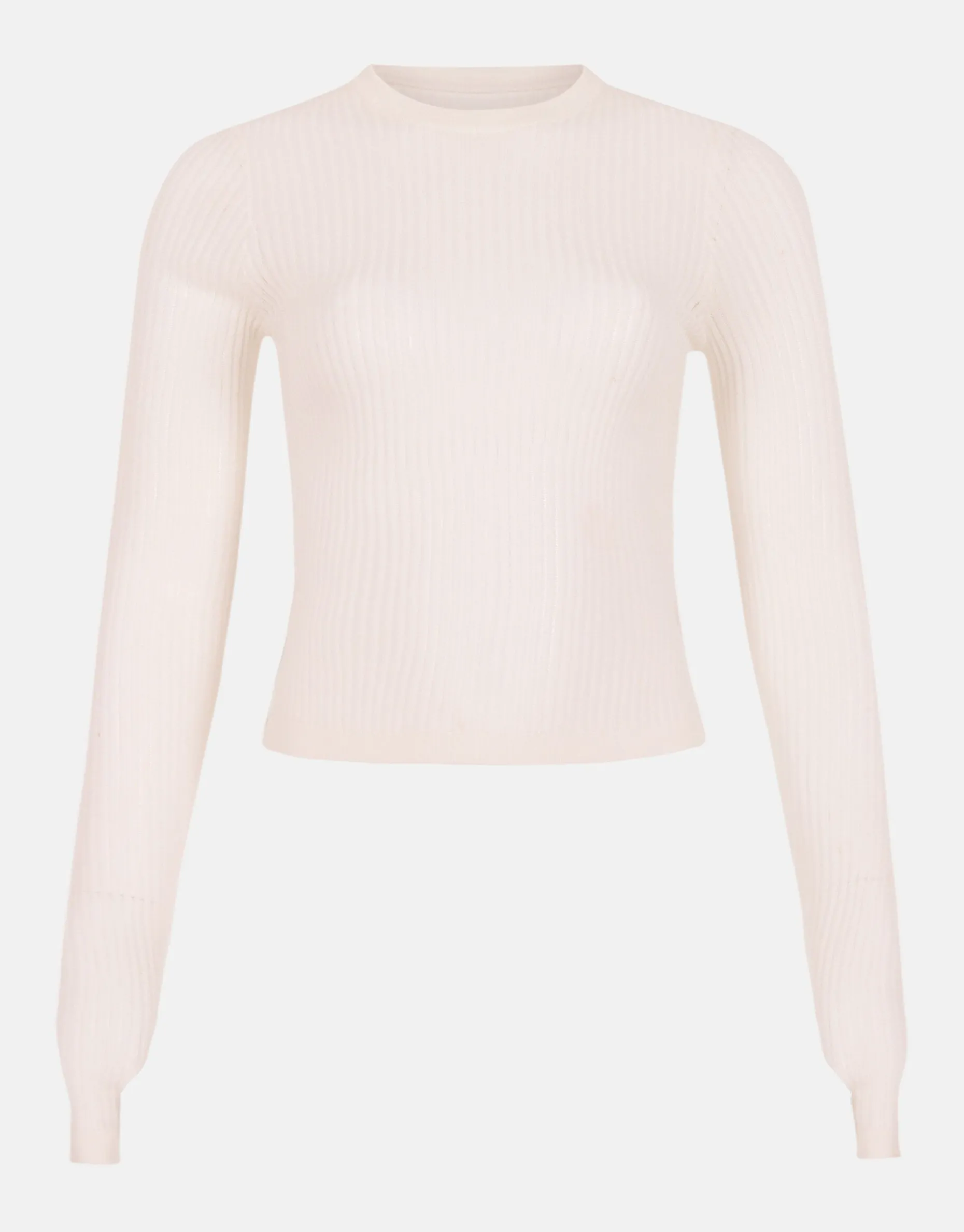 Structuur Longsleeve Gebroken Wit By Monica