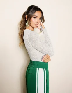 Structuur Longsleeve Gebroken Wit By Monica