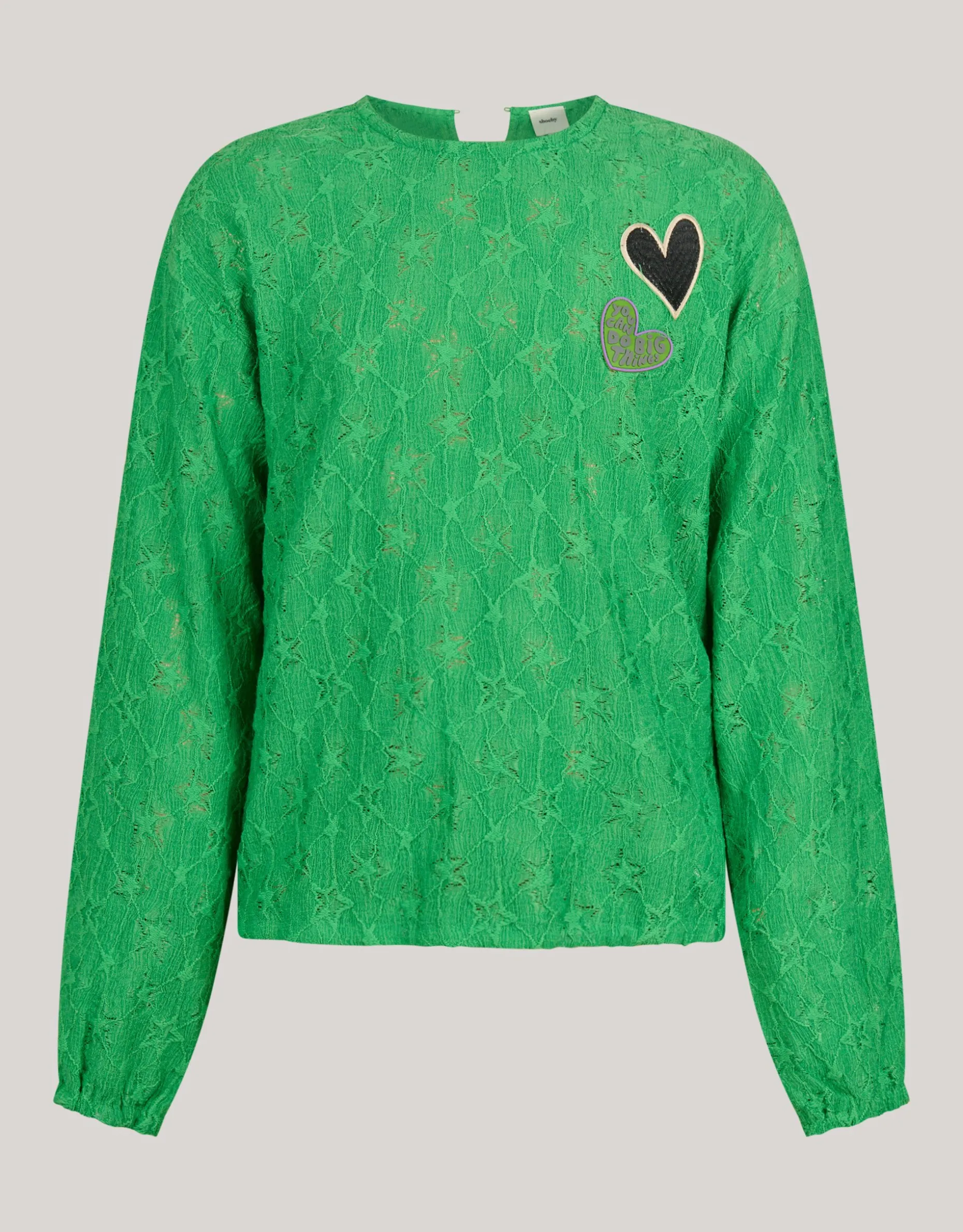 Structuur Longsleeve Groen
