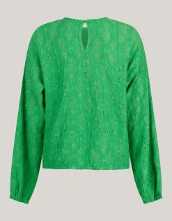 Structuur Longsleeve Groen