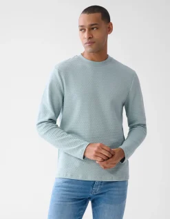 Structuur Longsleeve Lichtgroen