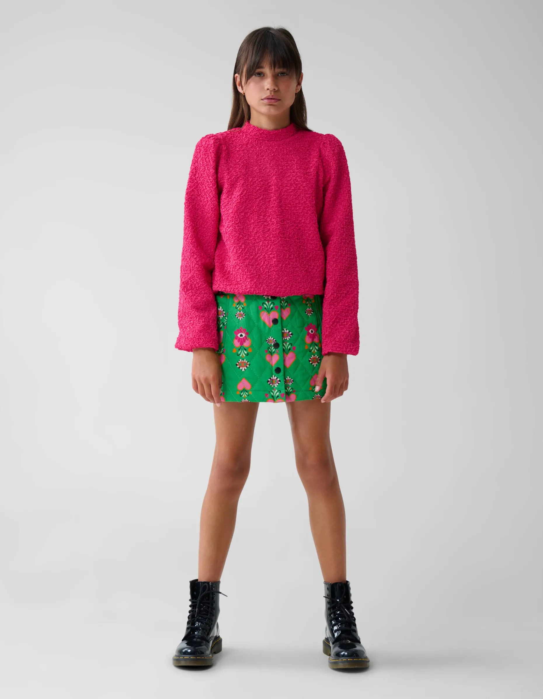 Structuur Longsleeve Roze By Lizzy