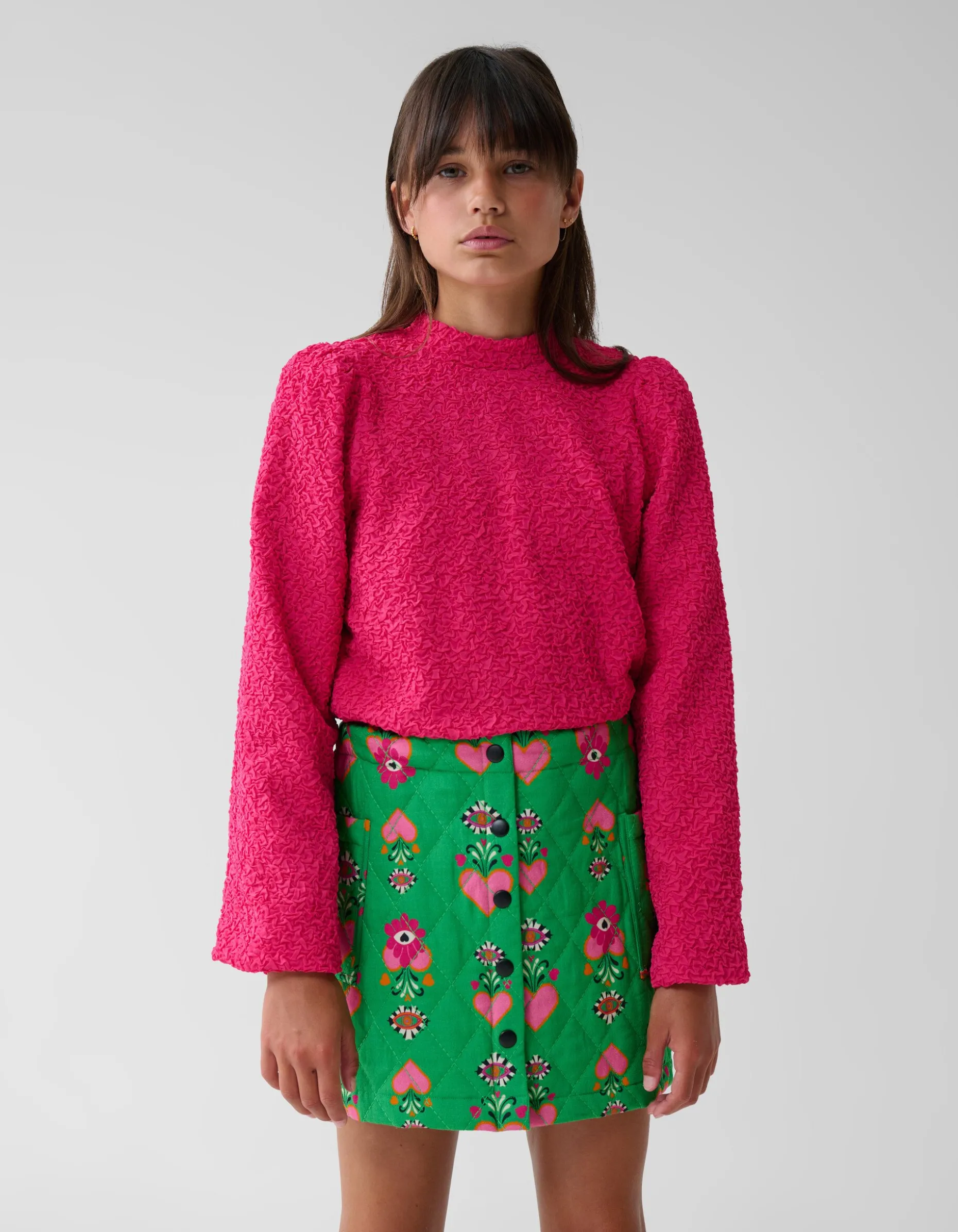 Structuur Longsleeve Roze By Lizzy