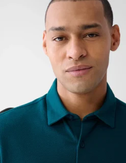 Structuur Overhemd Donkergroen