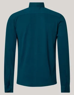 Structuur Overhemd Donkergroen