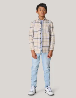 Structuur Overhemd Zand