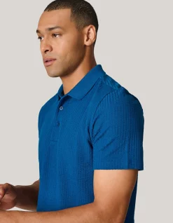 Structuur Polo Blauw