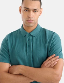 Structuur Polo Turquoise