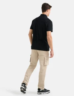 Structuur Polo Zwart