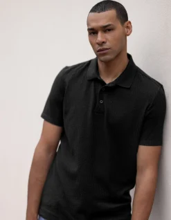 Structuur Polo Zwart