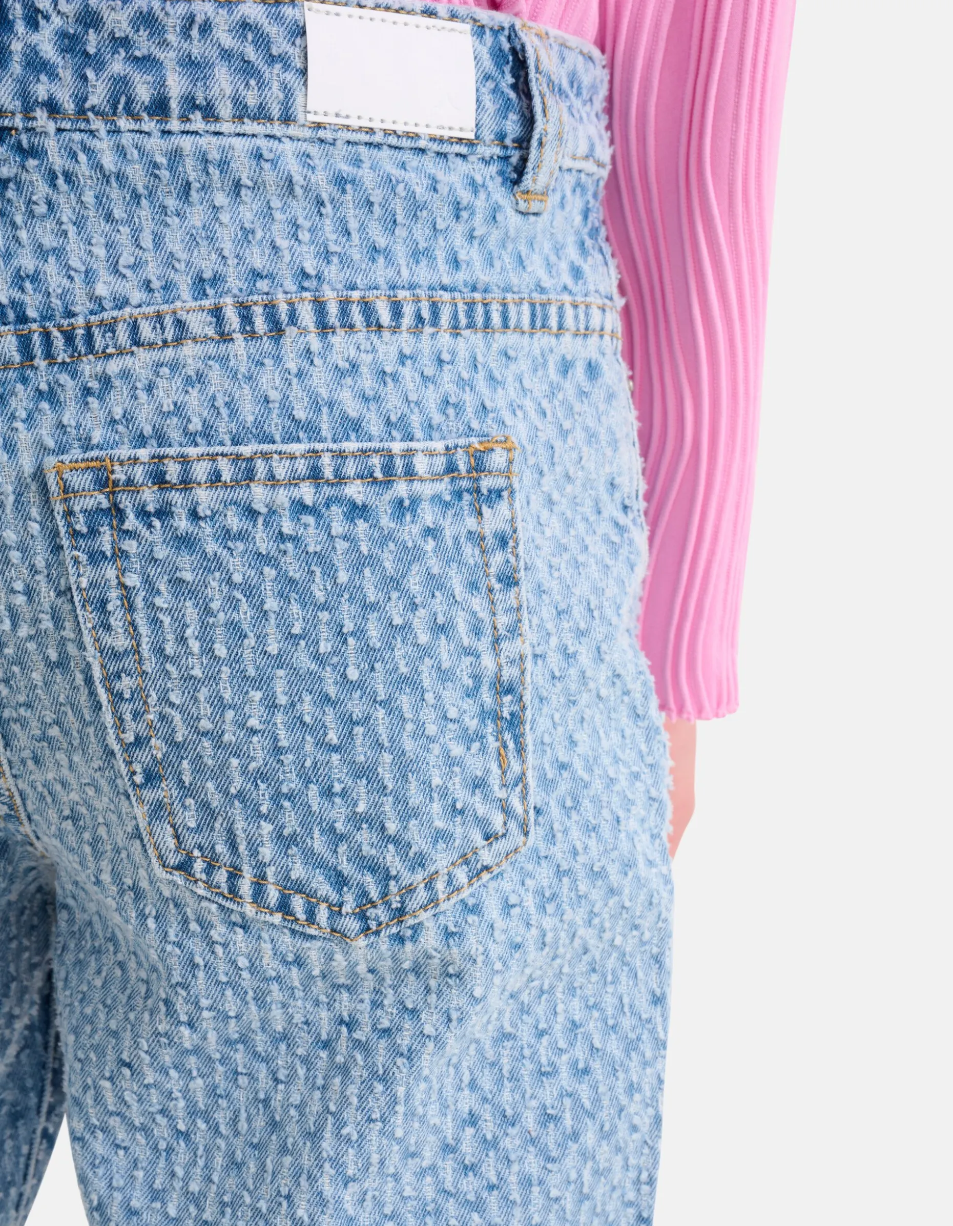 Structuur Straight Jeans Bleached