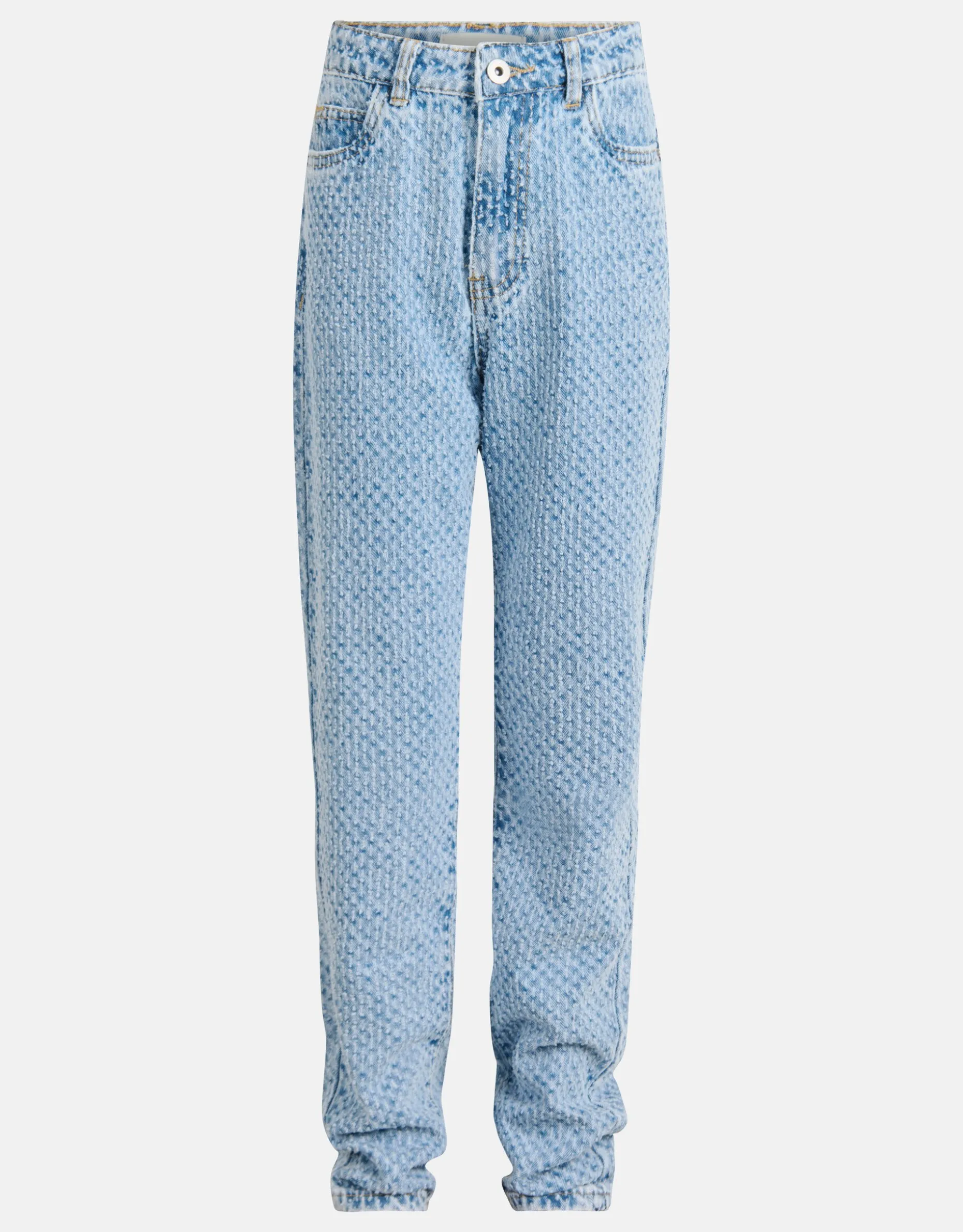 Structuur Straight Jeans Bleached