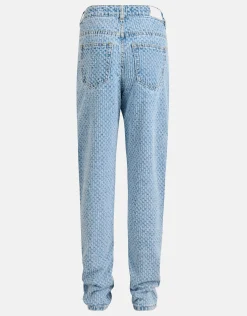 Structuur Straight Jeans Bleached